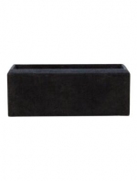 Polystone rectangle smoke 44x17x17cm